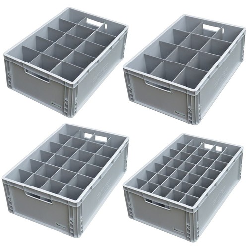 Glassware storage crates for - glassware,