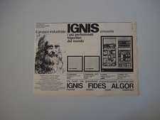 advertising Pubblicità 1965 FRIGORIFERI IGNIS