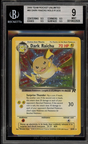 Pokemon dark raichu team - raichu,