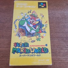SUPER MARIO WORLD SUPER FAMICOM NINTENDO SNES COMPLETO VERS JAP
