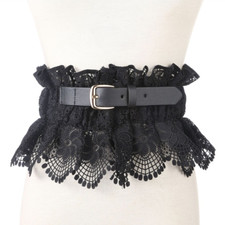 Women Wide Waist Floral Lace