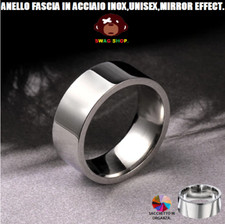 Anello,fascia,acciaio inox,punk,goth,argento,ring,rock,fede,unisex,hip hop,biker