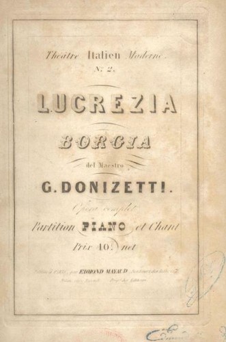 Donizetti gaetano lucrezia - donizetti,