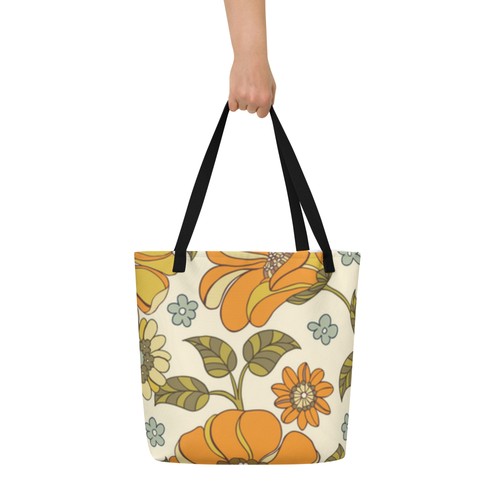 Borsa grande con stampa all
