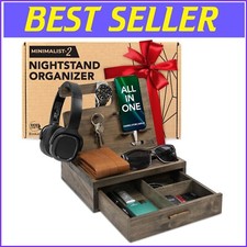 Organizer comodino rustico in