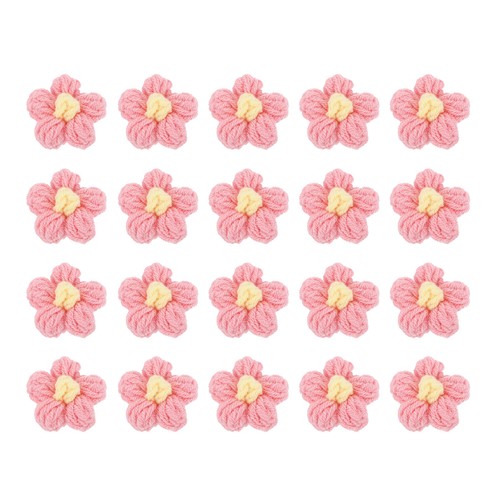 20pcs fiori uncinetto 45x45mm - fiori,