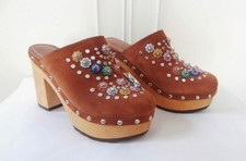 Scarpe zoccoli retrò anni - zoccoli, bn