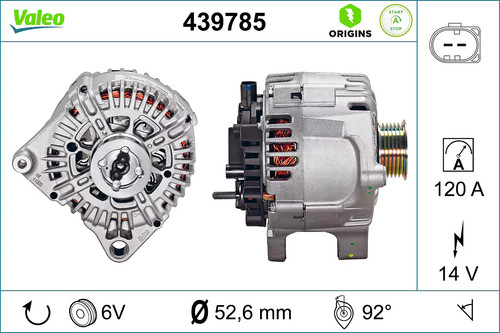 Alternatore valeo 120a - alternatore,