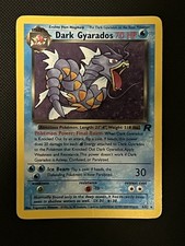 Pokemon card Dark Gyarados holo rocket 8/82 played bent ENG