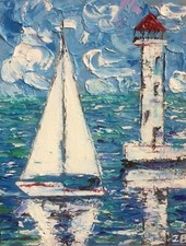 Paesaggio marino Dipinto ad