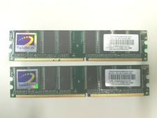 Memoria RAM DIMM DDR TwinMOS 2x 256Mb PC-3200 400MHZ CL 2.5 184pin M2G9I08A-TT 