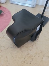 Custodia per fotocamera astuccio per Panasonic Lumix FZ200 ecopelle custodia nera