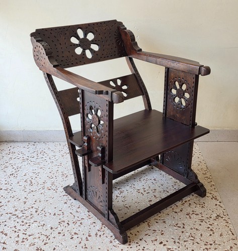 Sedia legno traforato - legno,
