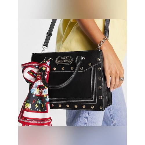 Love moschino black studded - black, pu