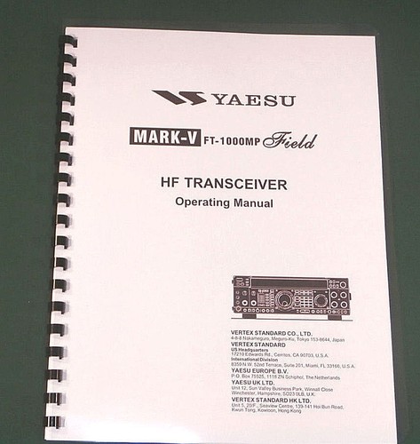 Yaesu 1000mp v - yaesu, manuale