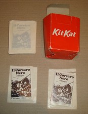 IL CORSARO NERO MINI FUMETTO OMAGGIO KIT KAT ANNI '70 + BOX (ZAGOR/DIABOLIK/TEX)