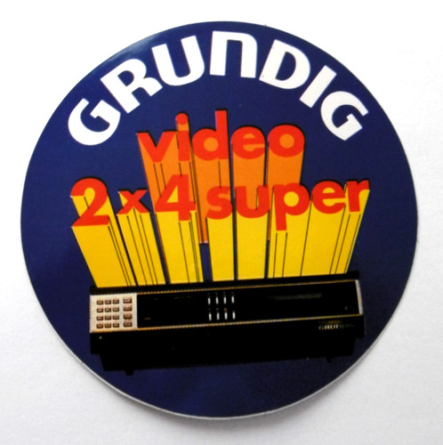 Werbe aufkleber grundig - werbe-aufkleber, video