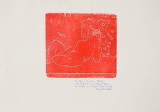 Walter Wörn 1901-1963 Stoccarda / xilografia 1978 (1946) "Sogno estivo" (H 8)