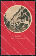 Trieste città Corso Vittorio Emanuele cartolina VK3591