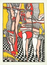 FABBRI Agenore, Senza titolo. Litografia a colori. Cm 35x24