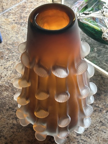 Vaso vetro brutalista - in,