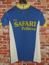 EROICA MAGLIA SHIRT MAILLOT BICI CICLISMO VINTAGE 70'S SAFARI 50% LANA