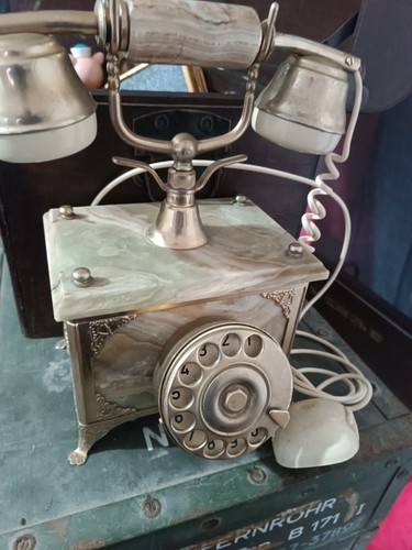 Telefono marmo vintage - telefono,