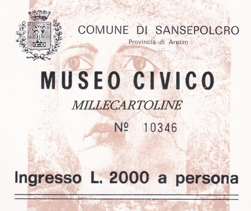 Sansepolcro biglietto museo - sansepolcro:,