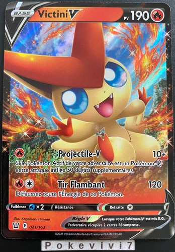 Carte pokemon victini - carte, 021/163