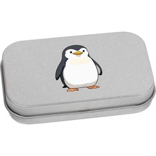 'Cartoon Penguin' Metal Hinged