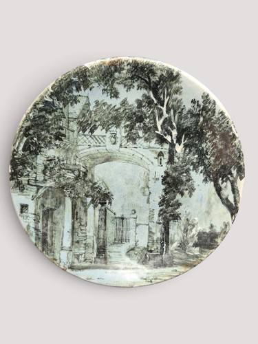 Piatto maiolica policroma - piatto,