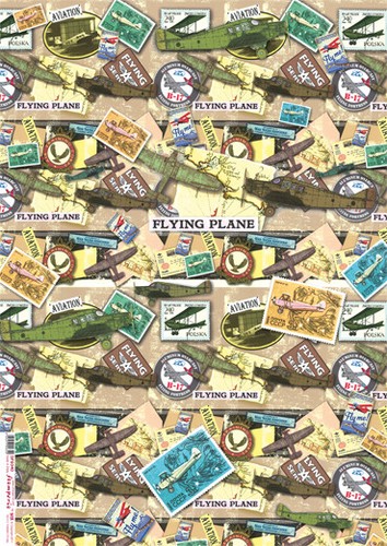Carta decoupage aviator - decoupage,