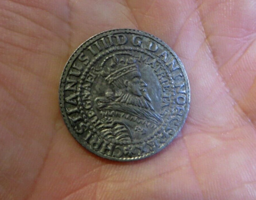 Riproduzione moneta danese - di,