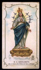 antico santino cromo-holy card MADONNA ADDOLORATA sette spade-BOLOGNA