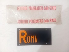 Vecchia Targa Auto Roma in Plastica  Anni 80 epoca 