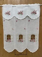 Tendina a vetro bianca per finestre,varie combinazioni di lunghezze e larghezze