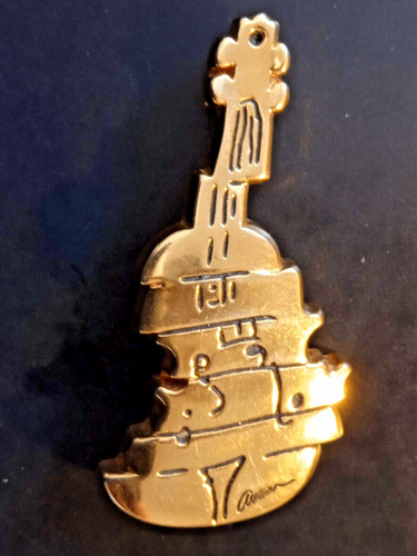 Broche pendentif violon - ",