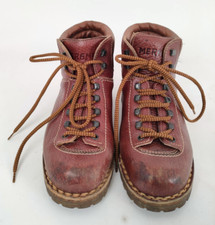 Scarponi boots MERANER n.39 pelle trekking montagna suola Vibram Qualità Top-XXX