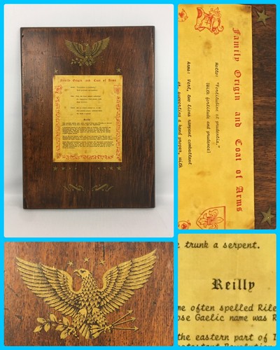 Targa legno vintage reilley - targa,
