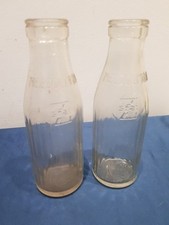 2X Bottiglia Pubblicitaria Per Latte Mezzolitro Zsfai Originale Made In Italy