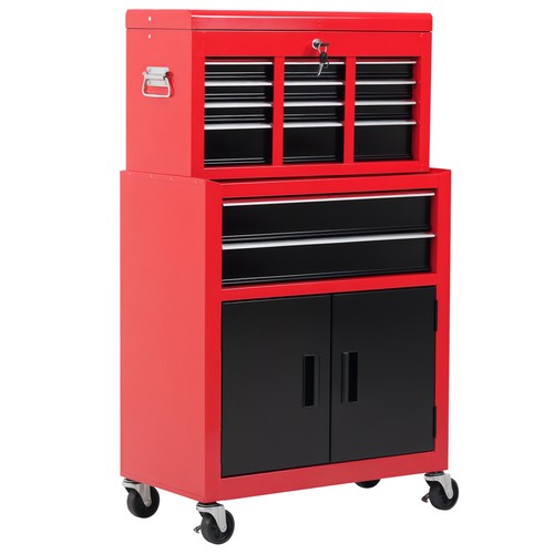 Homcom carrello porta attrezzi - carrello,