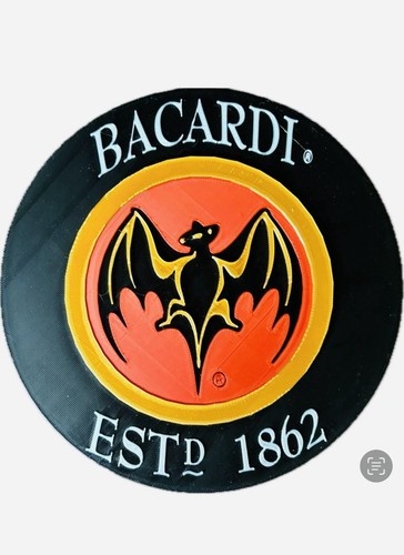 Decorative bacardi rum sign - rum,
