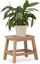 Sgabello legno poggiapiedi - legno,,