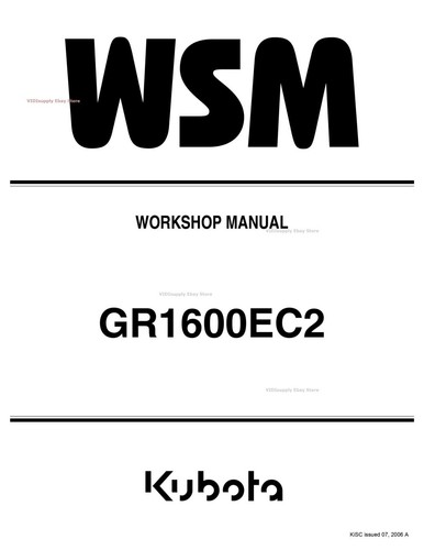 Kubota gr1600ec2 manuale - kubota,