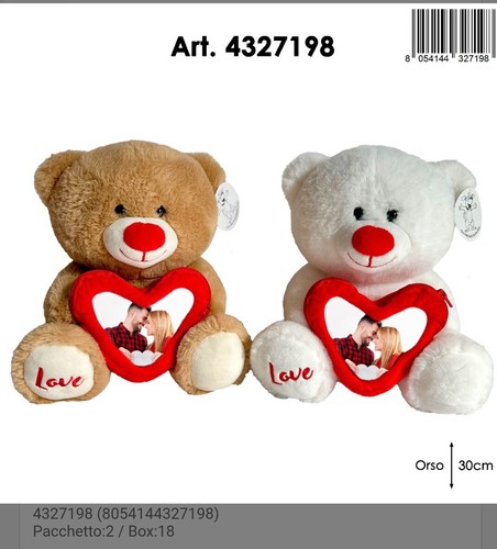 Orso san valentino porta foto - orso,