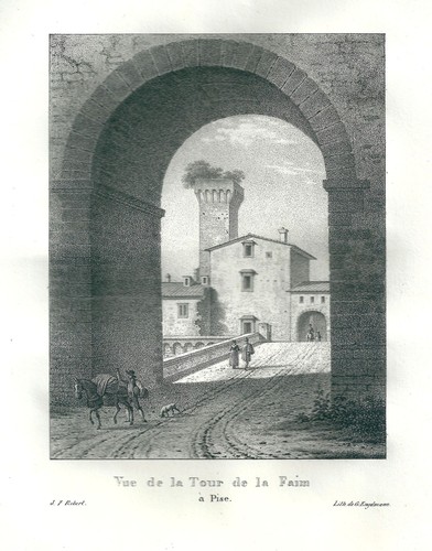 1820 pisa torre della fame - 1820,