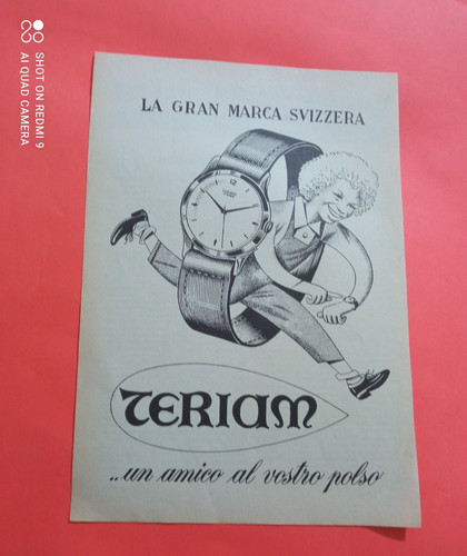 Pubblicita 1953 orologio - pubblicita',