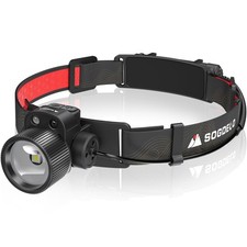  Torcia Frontale LED Ricaricabile 10000LM Lampada Frontale 20 Ore Luce Frontale,