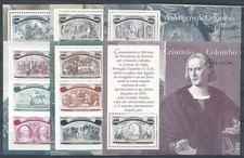 1992 EMISSIONE CONGIUNTA PORTOGALLO ITALIA C COLOMBO 6 FOGLIETTI MF5722