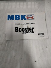 Mbk Booster Spirit Libretto Uso E Manutenzione ORIGINALE Da Rilegare